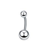 Fashion Geometric Stainless Steel Inlay Zircon Belly Ring sku image 1
