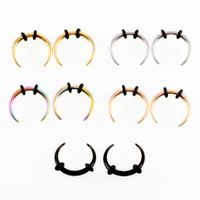 Simple Style U Shape Stainless Steel Plating Earrings 1 Piece sku image 5