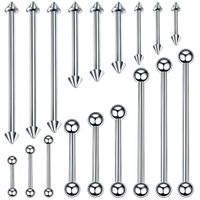 Fashion Constellation Stainless Steel Plating Ear Studs Tongue Nail main image 1