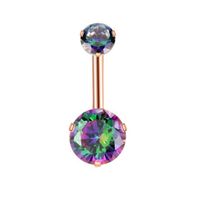 Simple Style Geometric Stainless Steel Plating Belly Ring 1 Piece sku image 26