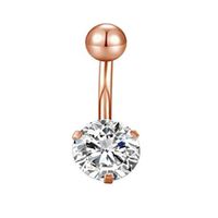 Simple Style Geometric Stainless Steel Plating Belly Ring 1 Piece main image 4