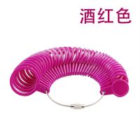 Standard Hong Kong Plastic Ring Finger Size Measuring Ring Number Measuring Ring Shank Ring Number Measuring Tool sku image 22