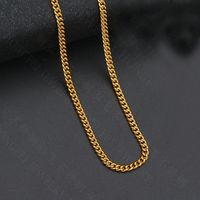 Titanium&stainless Steel Korea Geometric Necklace  (steel Color)  Fine Jewelry Nhhf1331-steel-color sku image 10