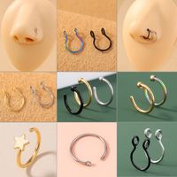Fashion Geometric Stainless Steel Plating Nose Ring 1 Piece main image 1