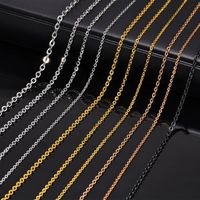 Fashion Geometric Titanium Steel Necklace Plating Stainless Steel Necklaces sku image 5