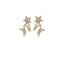 Star Street Shoot Alloy Rhinestone Earring (alloy)  Nhgy0440-alloy main image 3