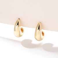 1 Pair Fashion C Shape Plating Alloy Ear Studs sku image 4