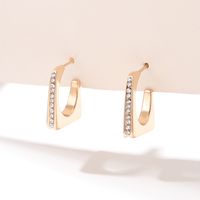 1 Pair Fashion C Shape Plating Alloy Ear Studs sku image 12