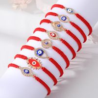 Simple Style Devil's Eye Palm Alloy Inlay Rhinestones Women's Bracelets 1 Piece main image 1