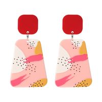 Vacation Square Arylic Synthetic Resin Acrylic Women's Drop Earrings 1 Pair main image 5