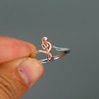 Fashion Notes Copper Plating Open Ring 1 Piece main image 5