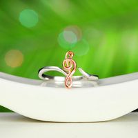 Fashion Notes Copper Plating Open Ring 1 Piece main image 4