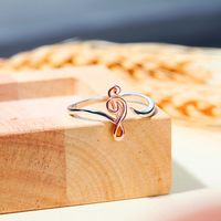 Fashion Notes Copper Plating Open Ring 1 Piece main image 1