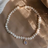 Fashion Geometric Oval Imitation Pearl Alloy Beaded Women's Bracelets Necklace 1 Piece main image 1