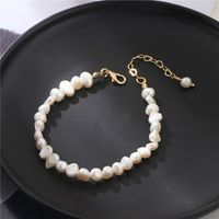 Fashion Geometric Oval Imitation Pearl Alloy Beaded Women's Bracelets Necklace 1 Piece main image 4