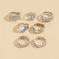 Fashion Eye Alloy Rhinestones Women's Rings 1 Set main image 3