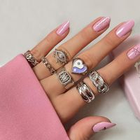 Fashion Eye Alloy Rhinestones Women's Rings 1 Set main image 1