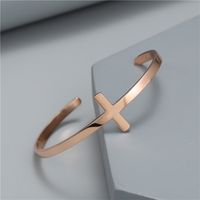 Classic Style Cross Alloy Plating Women's Bangle 1 Piece main image 4