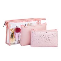 Women's All Seasons Pvc Pu Leather Solid Color Fashion Sequins Square Cosmetic Bag main image 1