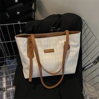 Women's All Seasons Pu Leather Solid Color Fashion Square Zipper Tote Bag main image 4