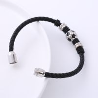 Casual Football Stainless Steel Bangle 1 Piece main image 4