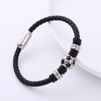 Casual Football Stainless Steel Bangle 1 Piece main image 5