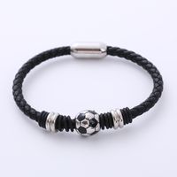 Casual Football Stainless Steel Bangle 1 Piece main image 1