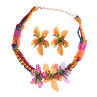 Fashion Flower Plastic Resin Women's Rings Earrings Necklace main image 1