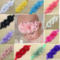 Fashion Flower Cloth Inlay Rhinestones Hair Band 1 Piece main image 1