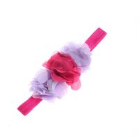 Fashion Flower Cloth Inlay Rhinestones Hair Band 1 Piece sku image 2