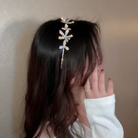Mode Blume Legierung Inlay Strasssteine Haarband 1 Stück main image 2