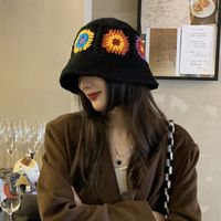 Women's Fashion Flower Handmade Wide Eaves Bucket Hat main image 1