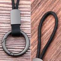 Simple Style Solid Color Pu Leather Unisex Keychain 1 Piece main image 4