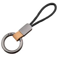Simple Style Solid Color Pu Leather Unisex Keychain 1 Piece main image 6