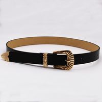 Retro Geometric Pu Leather Alloy Women's Leather Belts 1 Piece main image 5