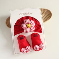 Children Unisex Cute Flower Baby Hat main image 4