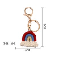 Fashion Rainbow Metal Women's Bag Pendant Keychain 1 Piece sku image 4