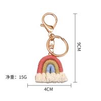 Fashion Rainbow Metal Women's Bag Pendant Keychain 1 Piece sku image 5