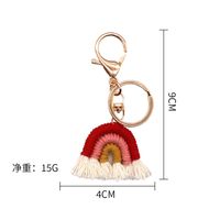 Fashion Rainbow Metal Women's Bag Pendant Keychain 1 Piece sku image 9