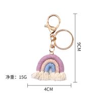 Fashion Rainbow Metal Women's Bag Pendant Keychain 1 Piece sku image 6
