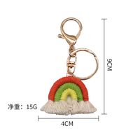 Fashion Rainbow Metal Women's Bag Pendant Keychain 1 Piece sku image 3
