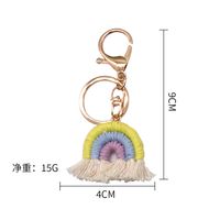 Fashion Rainbow Metal Women's Bag Pendant Keychain 1 Piece sku image 2