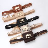 Punk Solid Color Pu Leather Women's Leather Belts 1 Piece main image 5