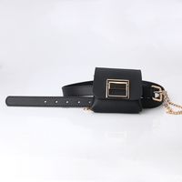 Punk Solid Color Pu Leather Women's Leather Belts 1 Piece sku image 2