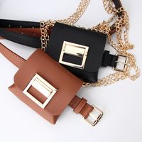 Punk Solid Color Pu Leather Women's Leather Belts 1 Piece main image 1