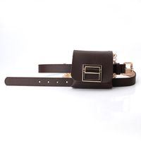 Punk Solid Color Pu Leather Women's Leather Belts 1 Piece sku image 3