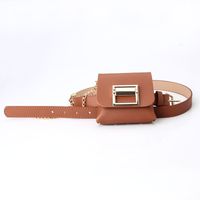 Punk Solid Color Pu Leather Women's Leather Belts 1 Piece sku image 4