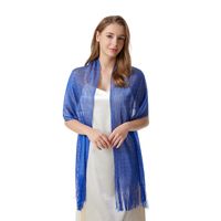Women's Fashion Solid Color Polyester Tassel Shawls main image 3