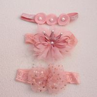 Cute Flower Bow Knot Lace Printing Hair Band sku image 11