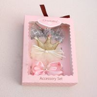 Cute Flower Bow Knot Lace Printing Hair Band sku image 12